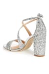 Shop_Sephyr_Silver Glitter Cross Strap Heels _at_Aza_Fashions