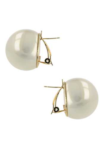 Buy_Ishhaara_Ivory Pearls Ear Studs _Online_at_Aza_Fashions