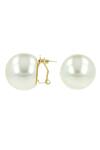 Buy_Ishhaara_White Imitation Diamonds Pearl Stud Earrings _Online_at_Aza_Fashions