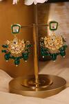 Buy_Ishhaara_Green Beads Tiered Necklace Set _Online_at_Aza_Fashions