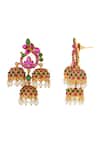 Buy_Ishhaara_Stone Embellished Jhumka Earrings_Online_at_Aza_Fashions