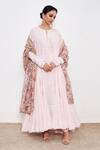 Buy Itraake White Mul Printed Floral Round Anarkali Set With Dupatta at Aza Fashions Buy_Itraake_White Mul Printed Floral Round Anarkali Set With Dupatta _at_Aza_Fashions