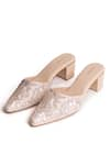 Urbansway_White Embroidered Ivy Mule Block Heels _Online_at_Aza_Fashions