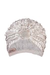 Buy_Hair Drama Co_Off White Rhinestone Embellished Turban 