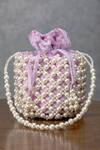 Buy_Eena_Purple Pearls Embellished Potli Bag _at_Aza_Fashions