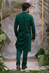 Shop_Runit Gupta_Green Pure Cotton Quilted Kurta Set _at_Aza_Fashions