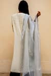 Shop_Jasmine Bains_White Kurta Georgette Pant Crepe Dupatta Silk Embroidered Set _at_Aza_Fashions