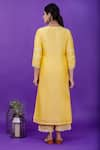 Shop_Priya Chaudhary_Yellow Chanderi Silk Kurta Set For Kids_at_Aza_Fashions