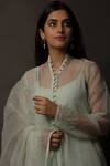 Jasmine Bains_Green Kurta Silk Organza Pant Crepe Dupatta Organza Inner Cupro And Set _Online_at_Aza_Fashions