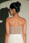 Buy_Jubinav Chadha_Beige Tulle Embroidery Pearls Sweetheart Neck Floral Corset Top _Online_at_Aza_Fashions