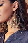 Buy_Charkhee_Gold Plated Pearls Jhoomer Handmade Chandbalis _at_Aza_Fashions