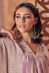 Shop_Charkhee_Gold Plated Pearls Jhoomer Handmade Chandbalis _at_Aza_Fashions