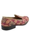 Shop_Veruschka by Payal Kothari_Pink Jacquard Loafers_Online_at_Aza_Fashions