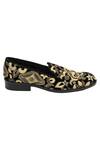 Veruschka by Payal Kothari_Black Embroidered Zari Loafers _Online_at_Aza_Fashions