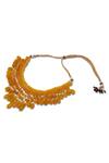 Shop_Anayah Jewellery_Yellow Semi-precious Stone Layered Ombre Necklace_at_Aza_Fashions