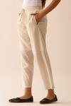 Buy JAYATI GOENKA White Handwoven Cotton Stripe Pant Online at Aza Fashions Buy_JAYATI GOENKA_White Handwoven Cotton Stripe Pant _Online_at_Aza_Fashions