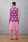 Shop_Torani_Purple Bundi Viscose Crepe, Kurta Handwoven Jamuni Gurnoor Printed And Set _at_Aza_Fashions