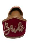 Shop_Kurrbat_Maroon Embroidered Jharoka Juttis _at_Aza_Fashions