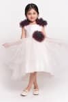 Buy_Jelly Jones_White Net Ruffle Gown _at_Aza_Fashions