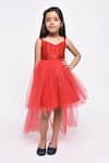 Buy_Jelly Jones_Red Net High-low Dress _at_Aza_Fashions