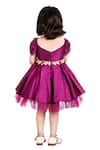 Shop_Jelly Jones_Purple Silk Blend Embellished Floral 3d Dress _at_Aza_Fashions