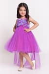 Jelly Jones_Purple Net Ruffle Dress _Online_at_Aza_Fashions