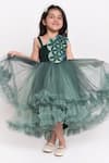 Buy_Jelly Jones_Green Net Embellished 3d Floral And Stone Gown _at_Aza_Fashions