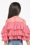 Shop_Jelly Jones_Pink Net Plain Layered Top _at_Aza_Fashions