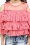 Shop_Jelly Jones_Pink Net Plain Layered Top _Online_at_Aza_Fashions