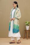 Buy_Samyukta Singhania_White Handloom Banarasi Silk Dupatta_at_Aza_Fashions