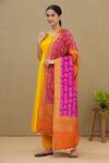 Buy_Samyukta Singhania_Purple Handloom Banarasi Silk Dupatta_at_Aza_Fashions