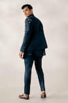 Shop_Jatin Malik_Blue Linen Silk Embroidered Jacket And Pant Set For Men_at_Aza_Fashions