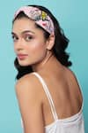 Buy_Joey & Pooh_Pink Embroidered Alba And Knotted Hairband _at_Aza_Fashions