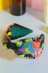 Joey and Pooh_Black Embroidered Ivana Hairband _Online_at_Aza_Fashions