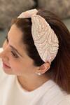 Buy_Joey & Pooh_Juliette Embroidered Hairband_Online_at_Aza_Fashions