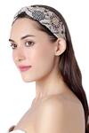 Buy_Payal Singhal Accessories_Grey Embroidered Leah Headband_Online_at_Aza_Fashions