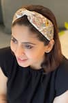 Buy_Payal Singhal_White Embroidered Zuri Bird Headband_Online_at_Aza_Fashions