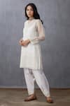 Shop_Torani_White Silk Organza Kurta_at_Aza_Fashions