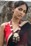 Buy_Just Shradha's_Gold Plated Pearl Kundan Pendant Necklace _at_Aza_Fashions