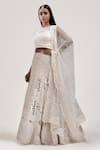 Shop_JYOTI SACHDEV IYER_White Chanderi Round Hand Embroidered Bridal Lehenga Set _at_Aza_Fashions