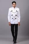 Buy_Cosa Nostraa_White Rayon Embellished Bandhgala_Online_at_Aza_Fashions