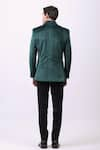 Shop_Cosa Nostraa_Green Velvet Embellished Elephant Blazer _at_Aza_Fashions