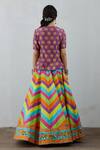 Torani_Multi Color Jamuni Antra Kurta Lehenga Set_Online_at_Aza_Fashions