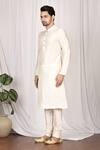 Shop_Aryavir Malhotra_White Silk Kurta_Online_at_Aza_Fashions