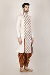 Aryavir Malhotra_White Silk Kurta And Dhoti Pant Set_Online_at_Aza_Fashions