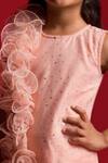 Buy_Kirti Agarwal - Pret N Couture_Pink One Shoulder Dress For Girls_Online_at_Aza_Fashions