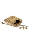 Lovetobag_Gold Embellished Kaleen Potli Bag_at_Aza_Fashions