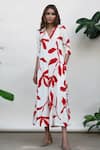 Shop_Kanelle_Ivory Viscose Twill Leaf V Neck Faith Jumpsuit _at_Aza_Fashions