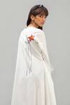 Shop_Chillosophy_White Cotton Poplin Round Asymmetric Dress_Online_at_Aza_Fashions