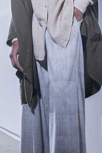 Urvashi Kaur_Grey Striped Pant _Online_at_Aza_Fashions